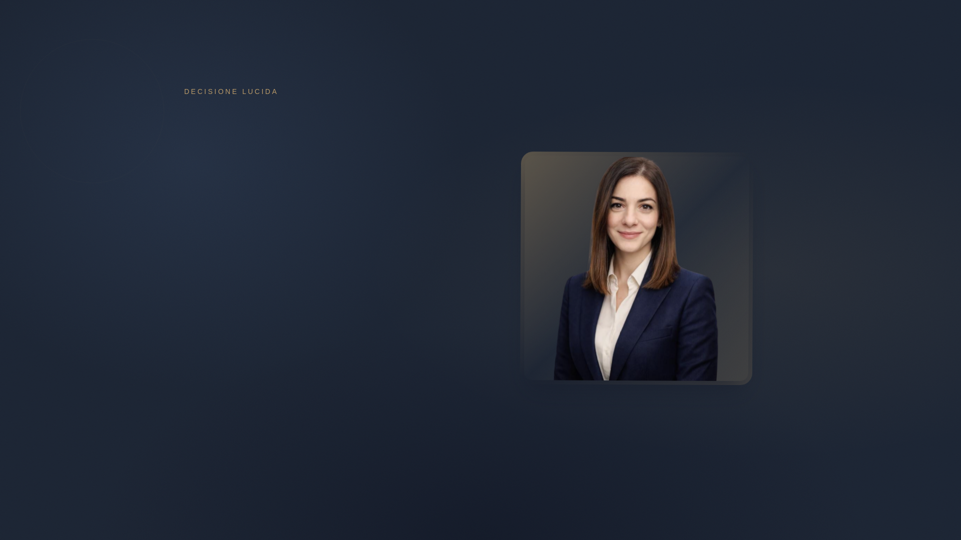 website screenshot of https://decisionelucida.it/