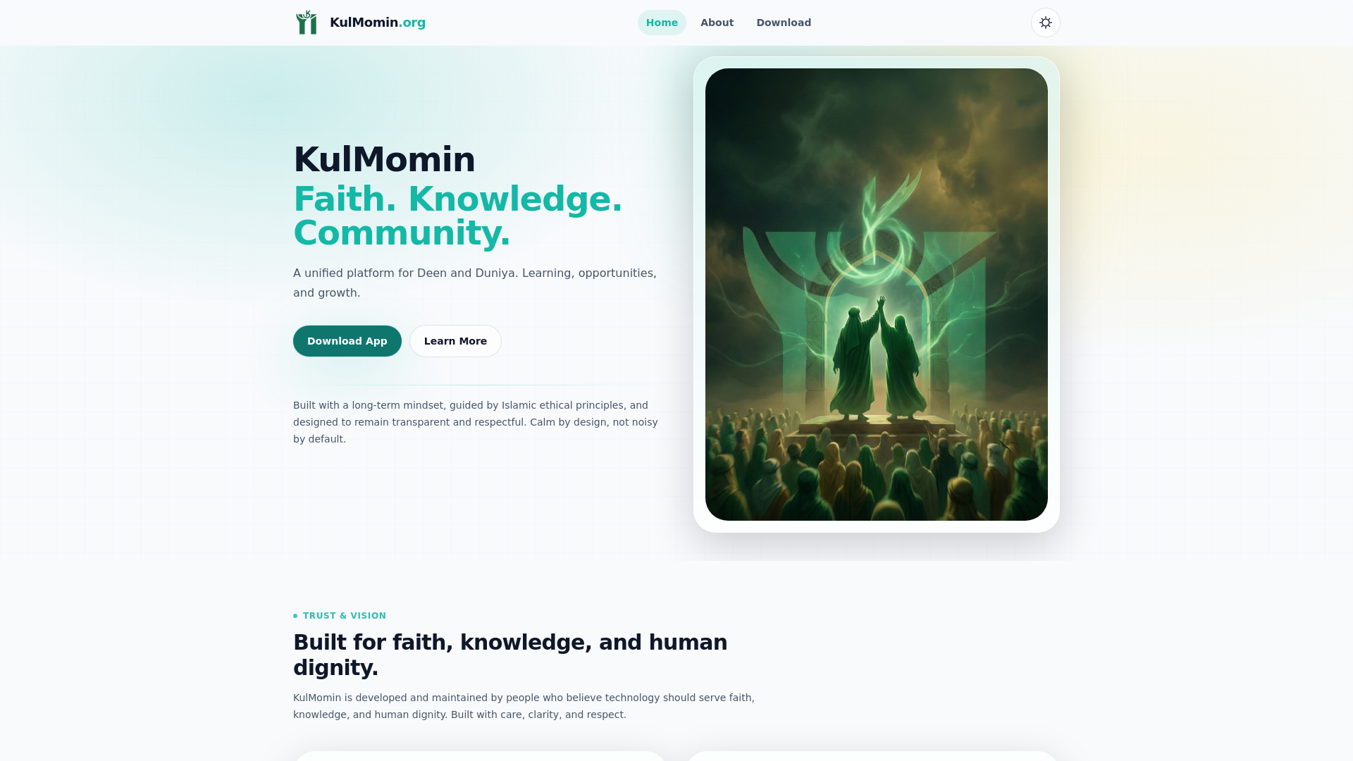 website screenshot of https://kulmomin.pages.dev/