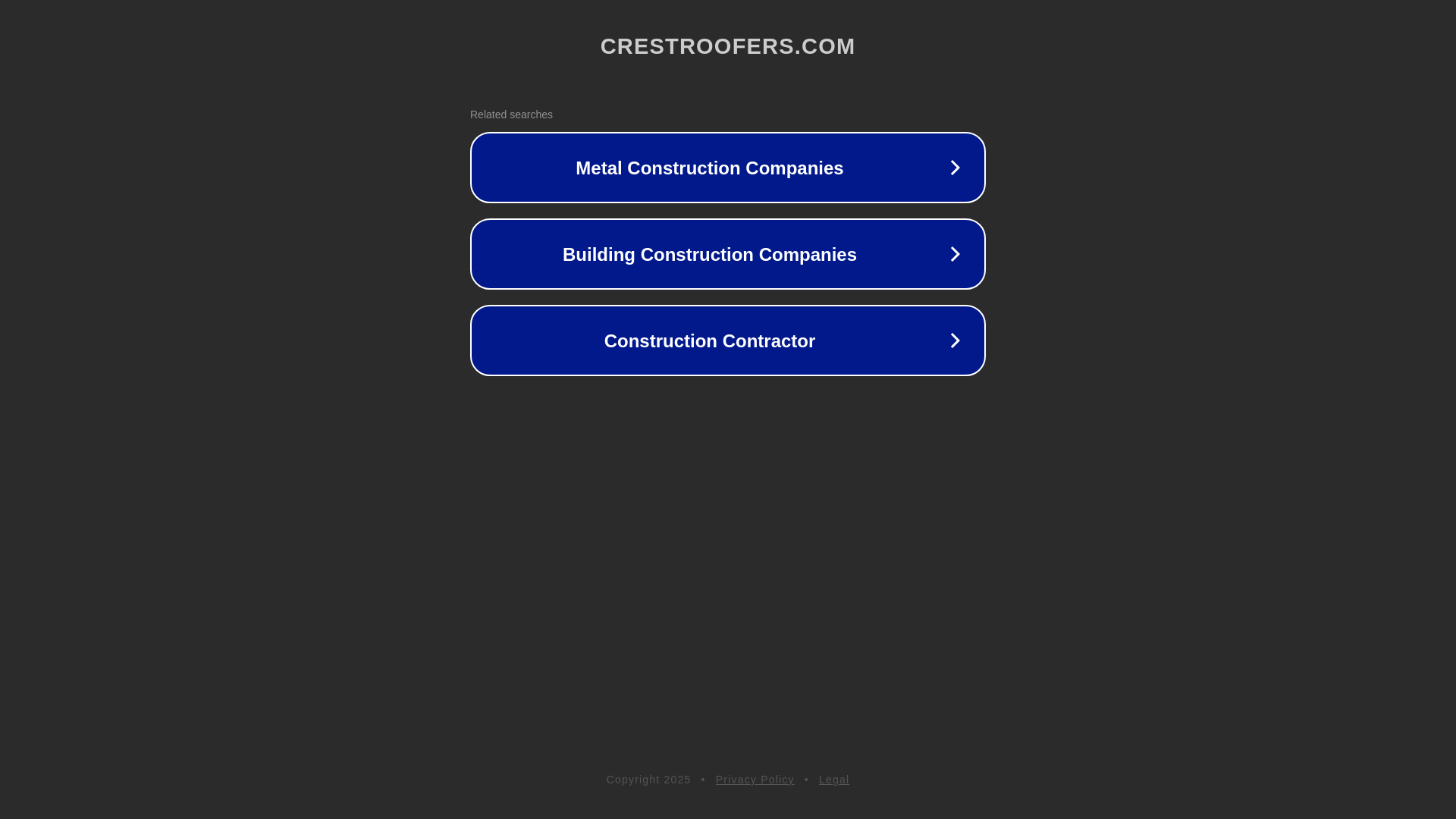 website screenshot of https://crestroofers.com/