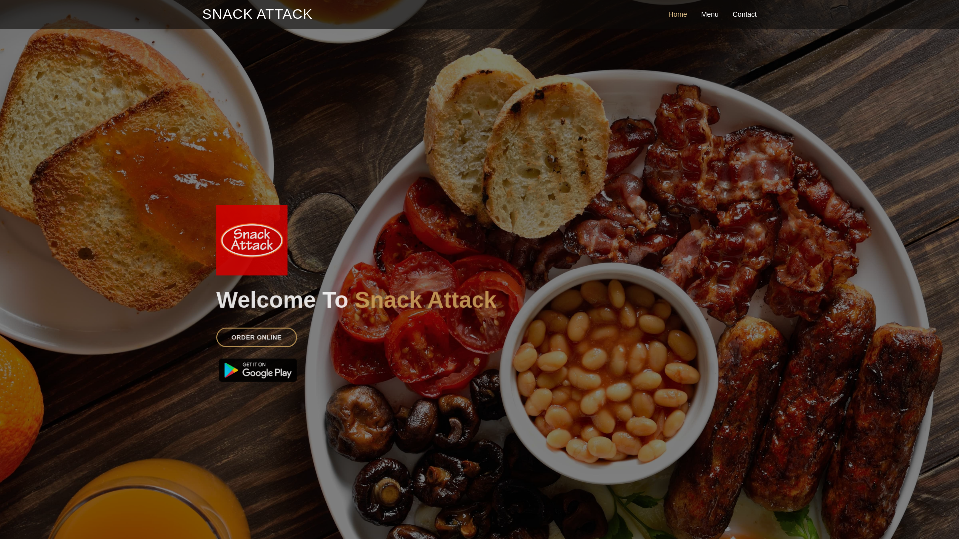 website screenshot of https://snackattackdn15.co.uk/