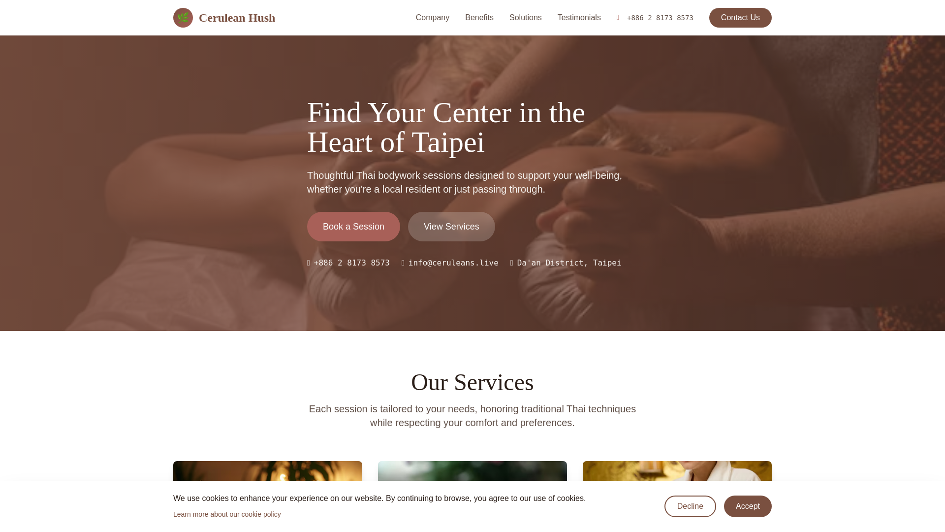 website screenshot of https://ceruleans.live/
