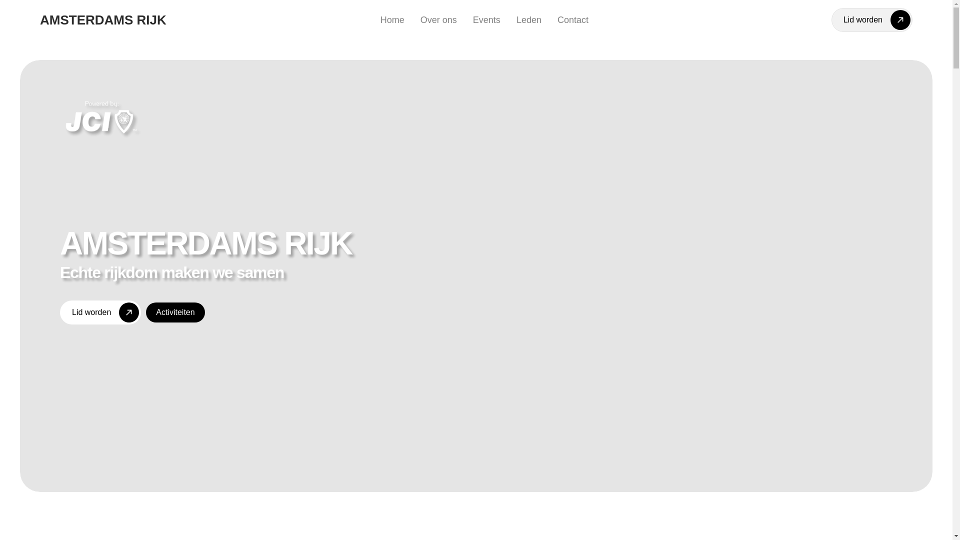 website screenshot of https://amsterdamsrijk.nl/