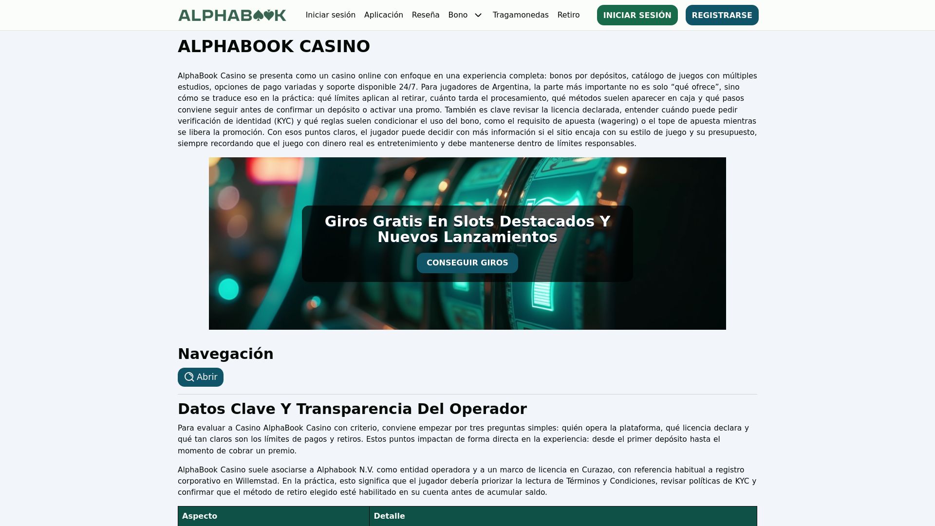 website screenshot of https://alpha-book.casino/