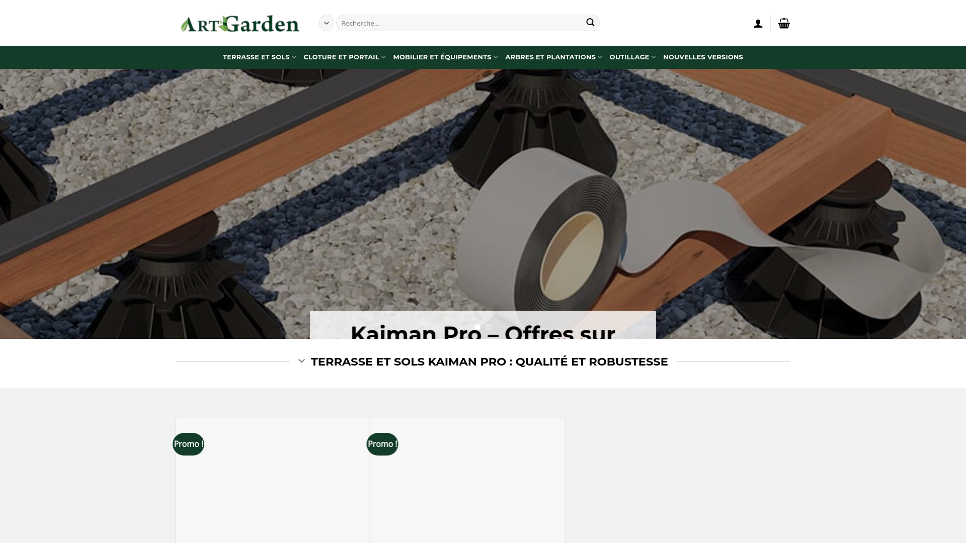 website screenshot of https://art-garden-fr.com/