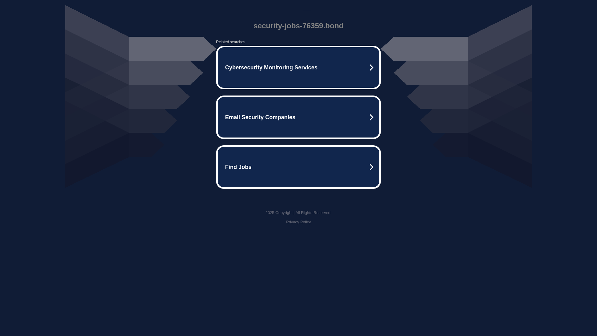 website screenshot of https://security-jobs-76359.bond/
