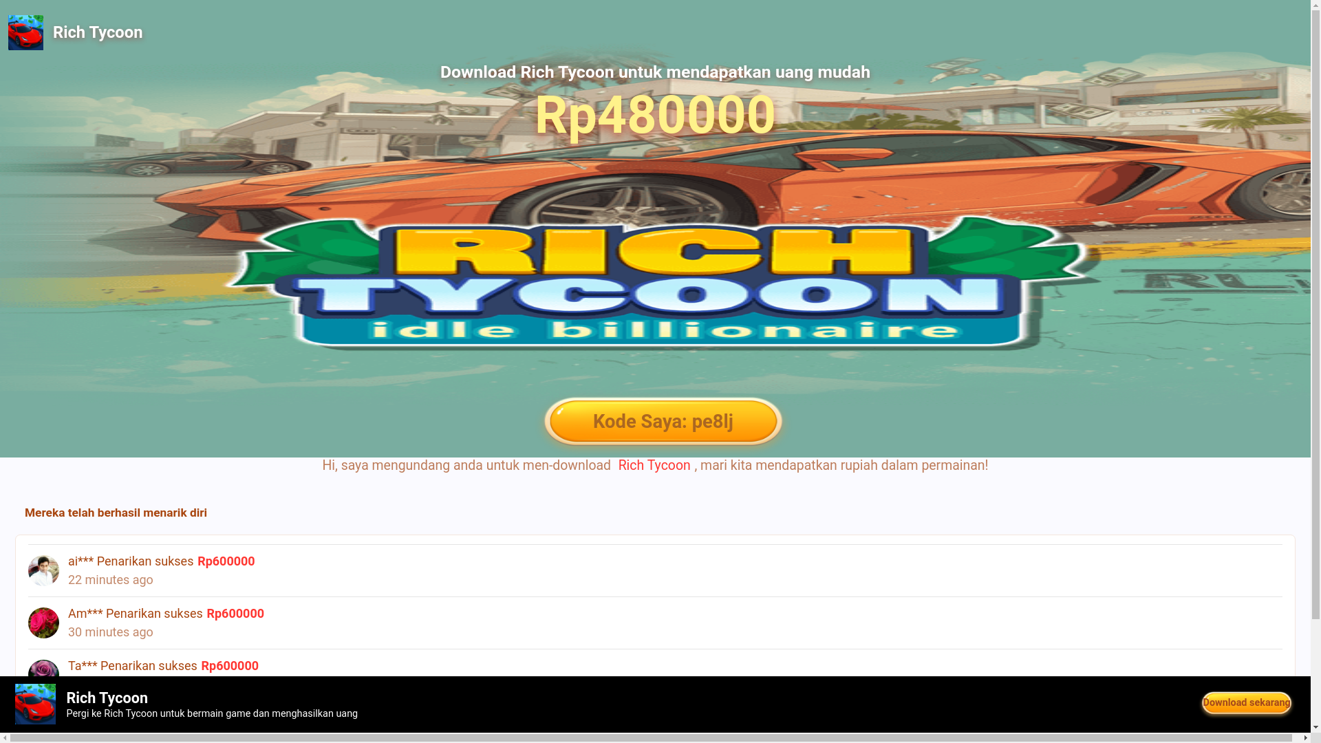 website screenshot of https://d278eezdf0e083.cloudfront.net/invite.id.html?code=pe8lj