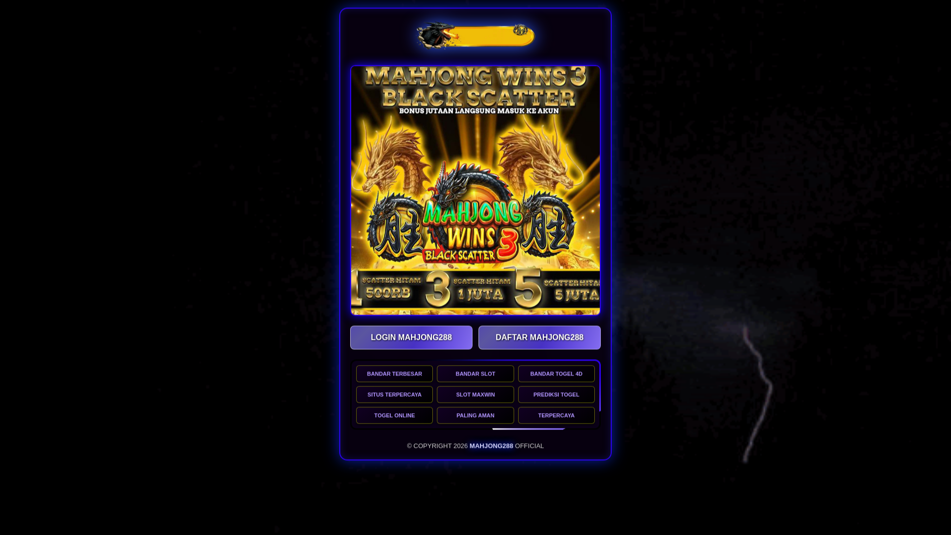 website screenshot of https://link-daftarrr-mahjong288.pages.dev/