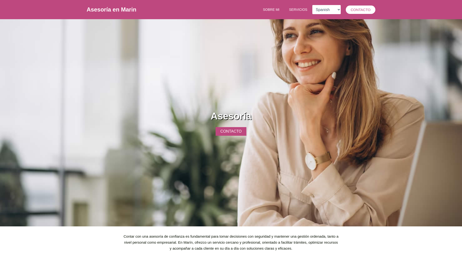 website screenshot of https://asesoriaenmarin.site