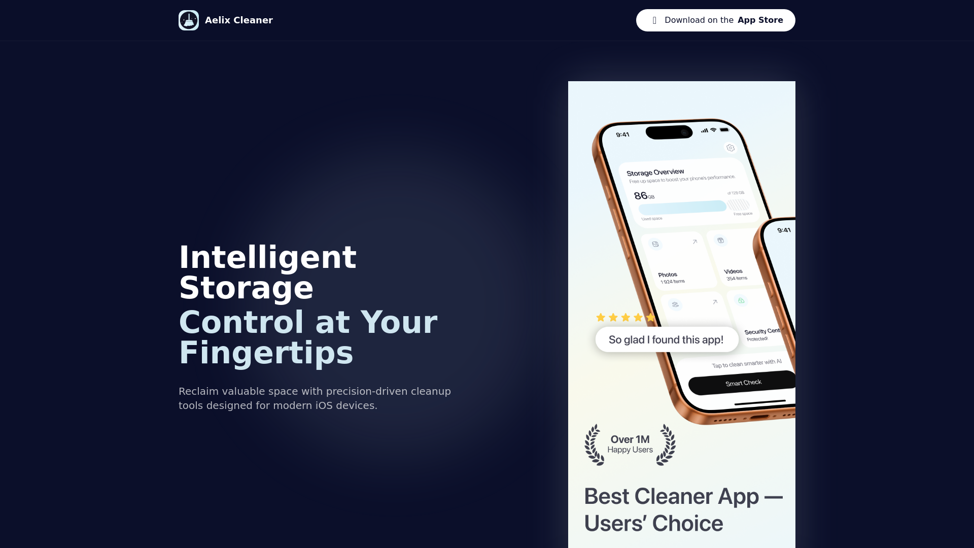 website screenshot of https://aelixcleaner-com.pages.dev/