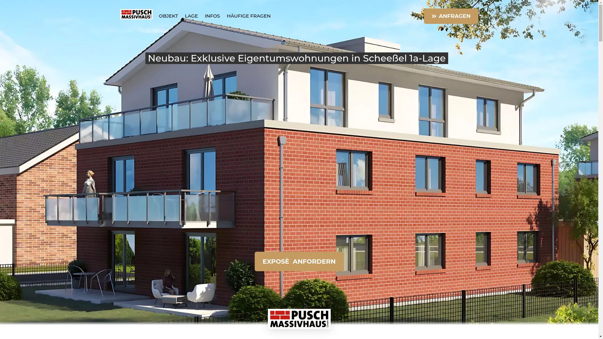 website screenshot of https://pusch-bau-neubau.de/