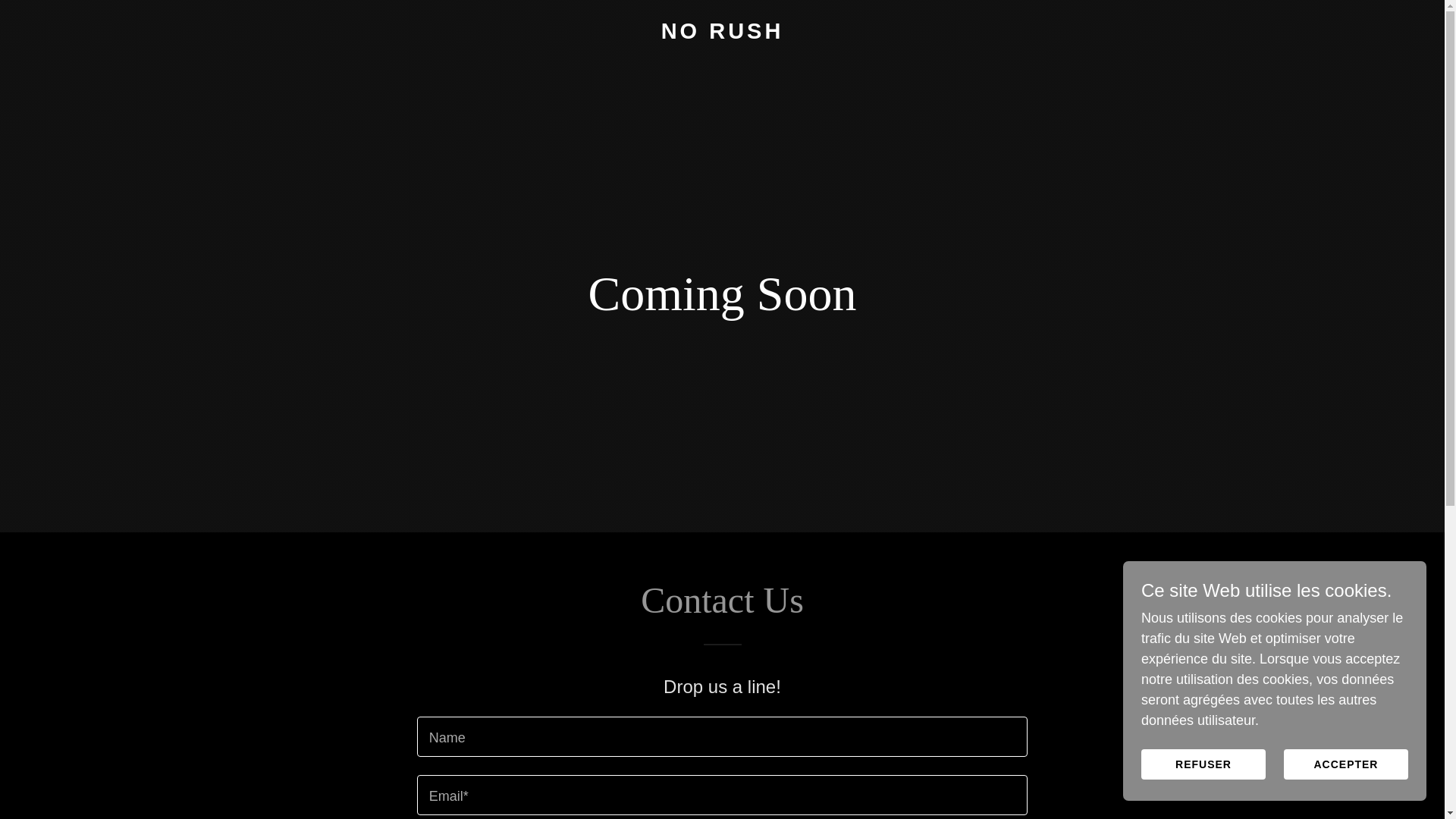 website screenshot of https://norush.fr/