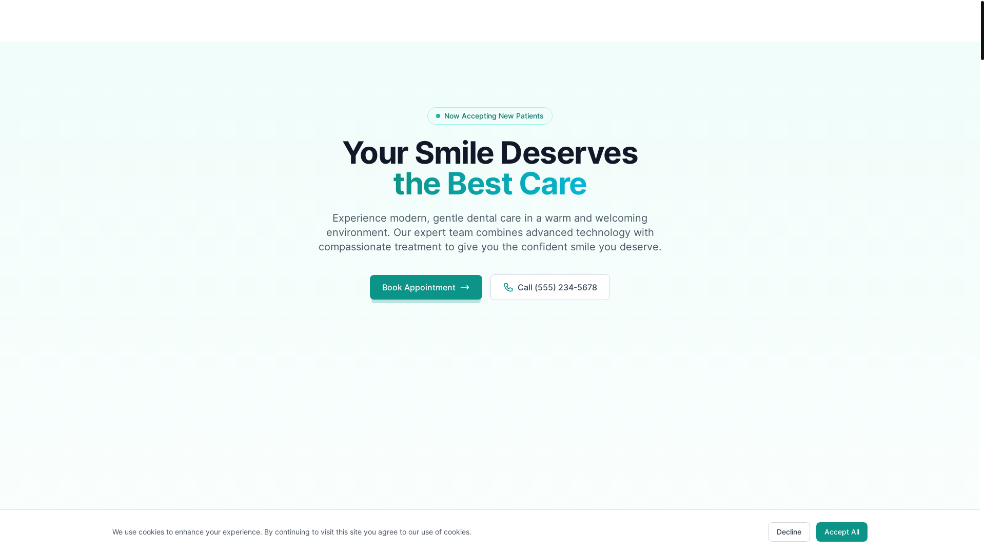 website screenshot of https://brightsmile-colorlib.pages.dev/