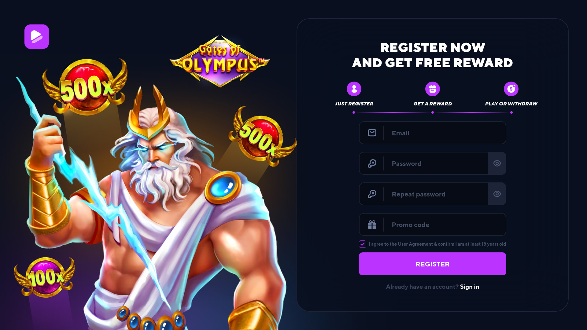 website screenshot of https://oasiscasino.top/