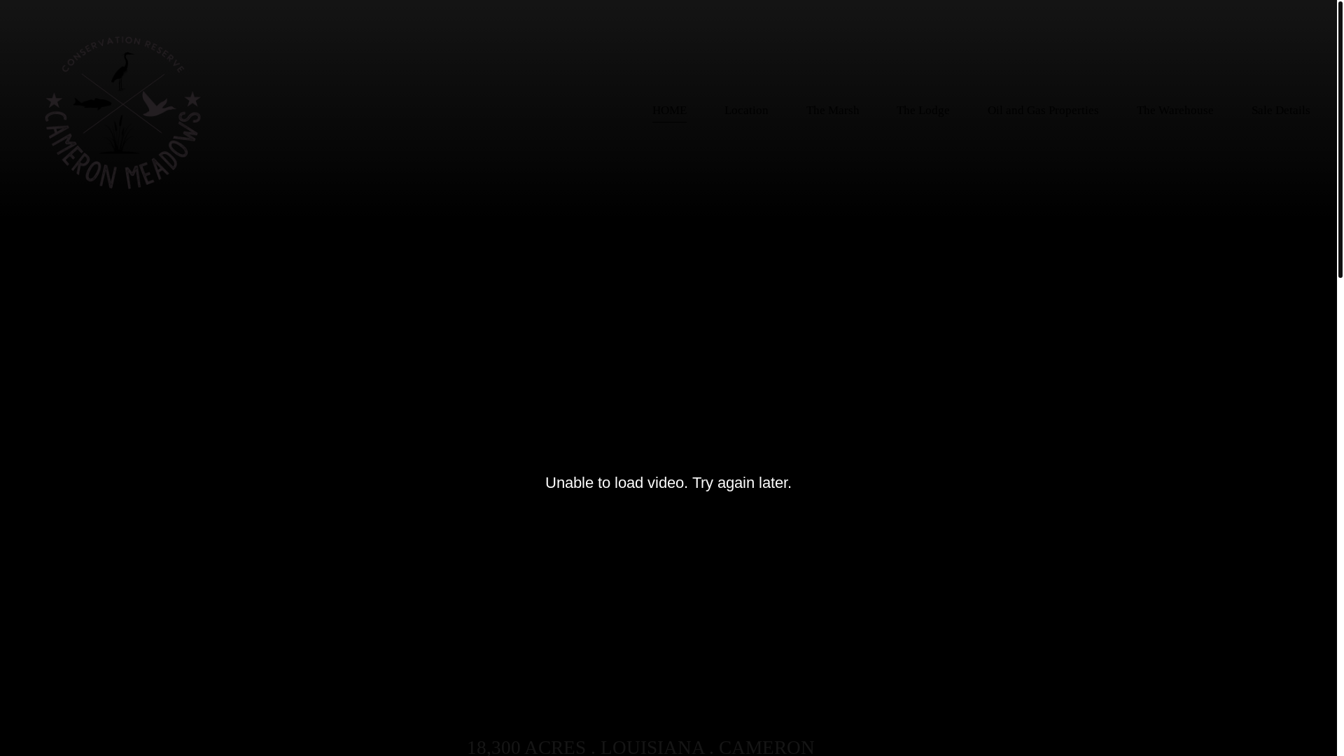 website screenshot of https://cameronmeadowsconservationreserve.com/
