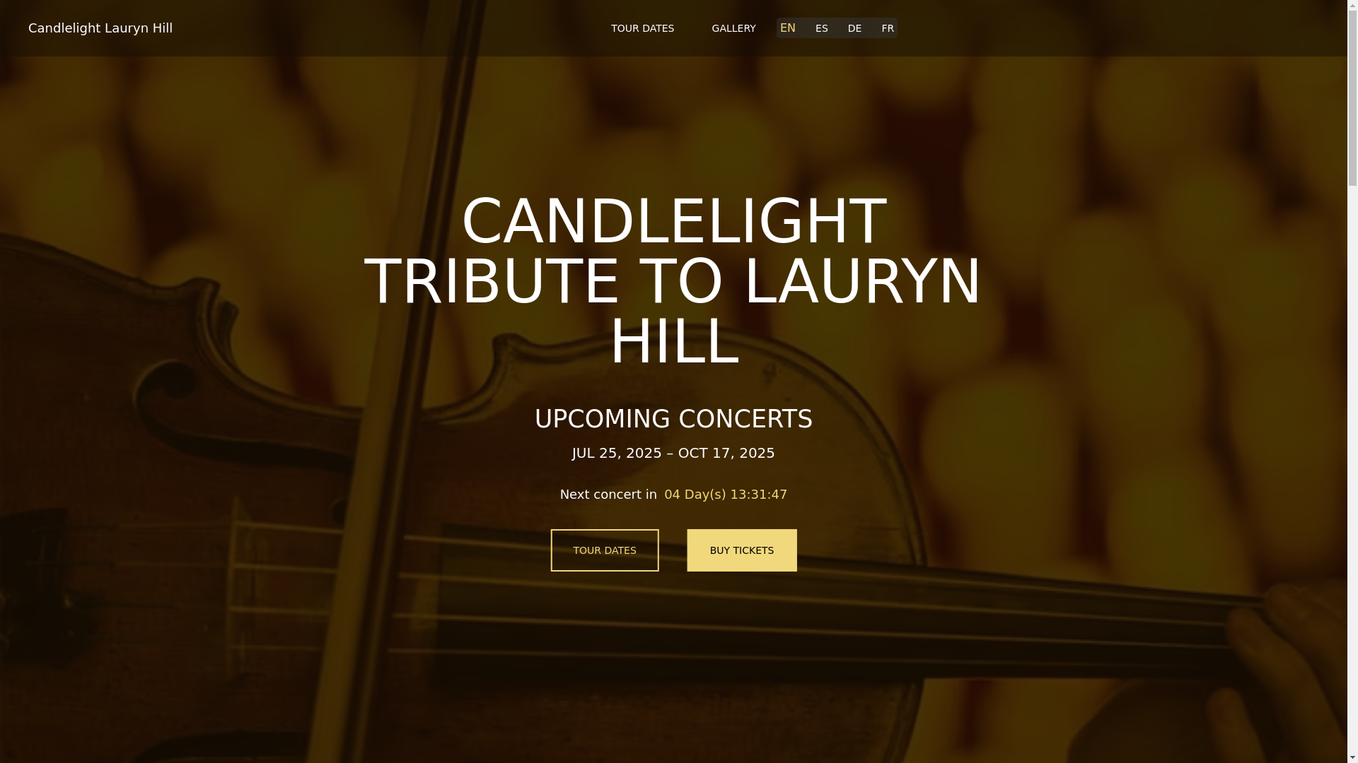 website screenshot of https://candlelightlaurynhill-com-github-io.pages.dev/