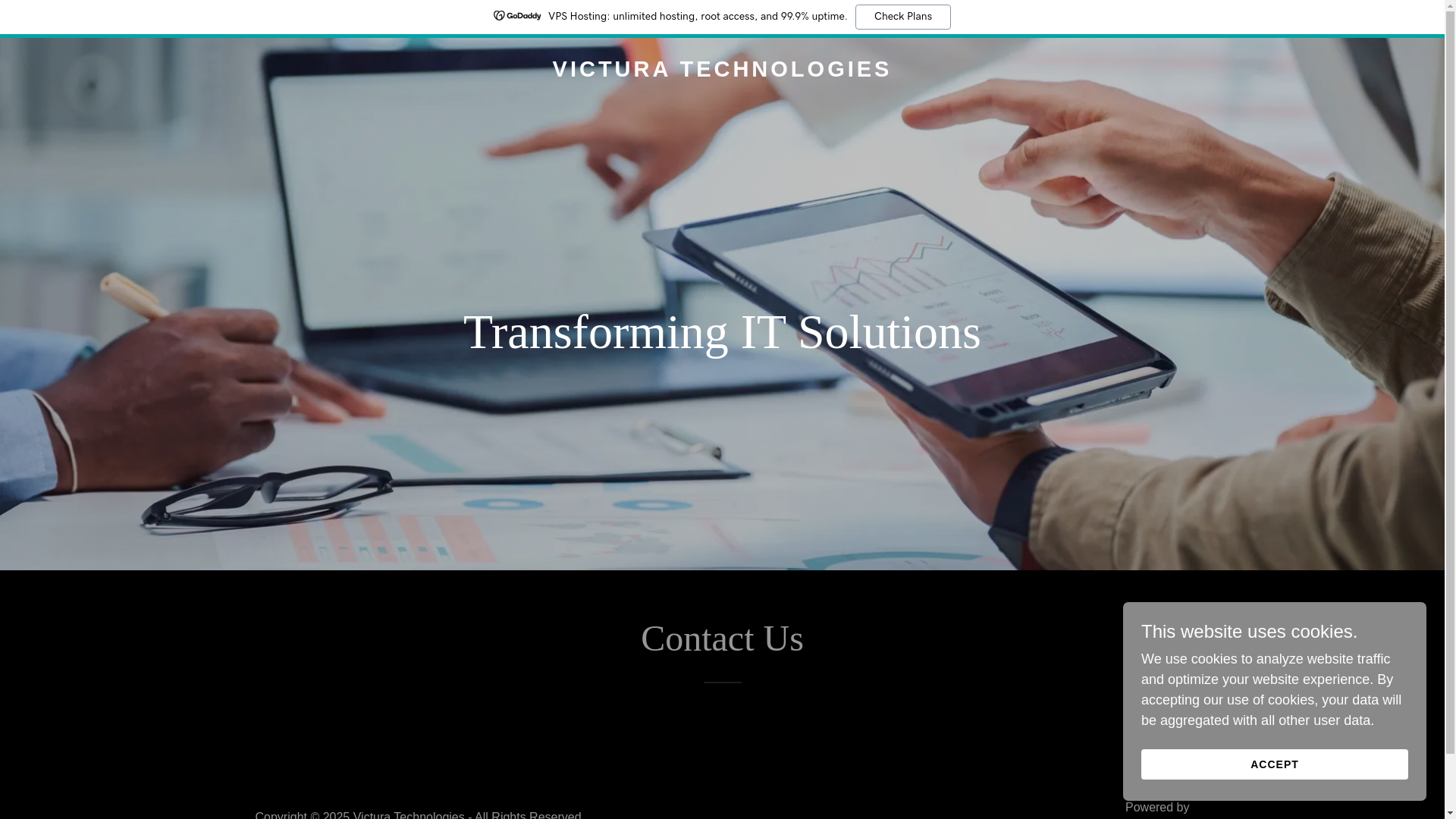 website screenshot of https://victuratechnologies.co.in/