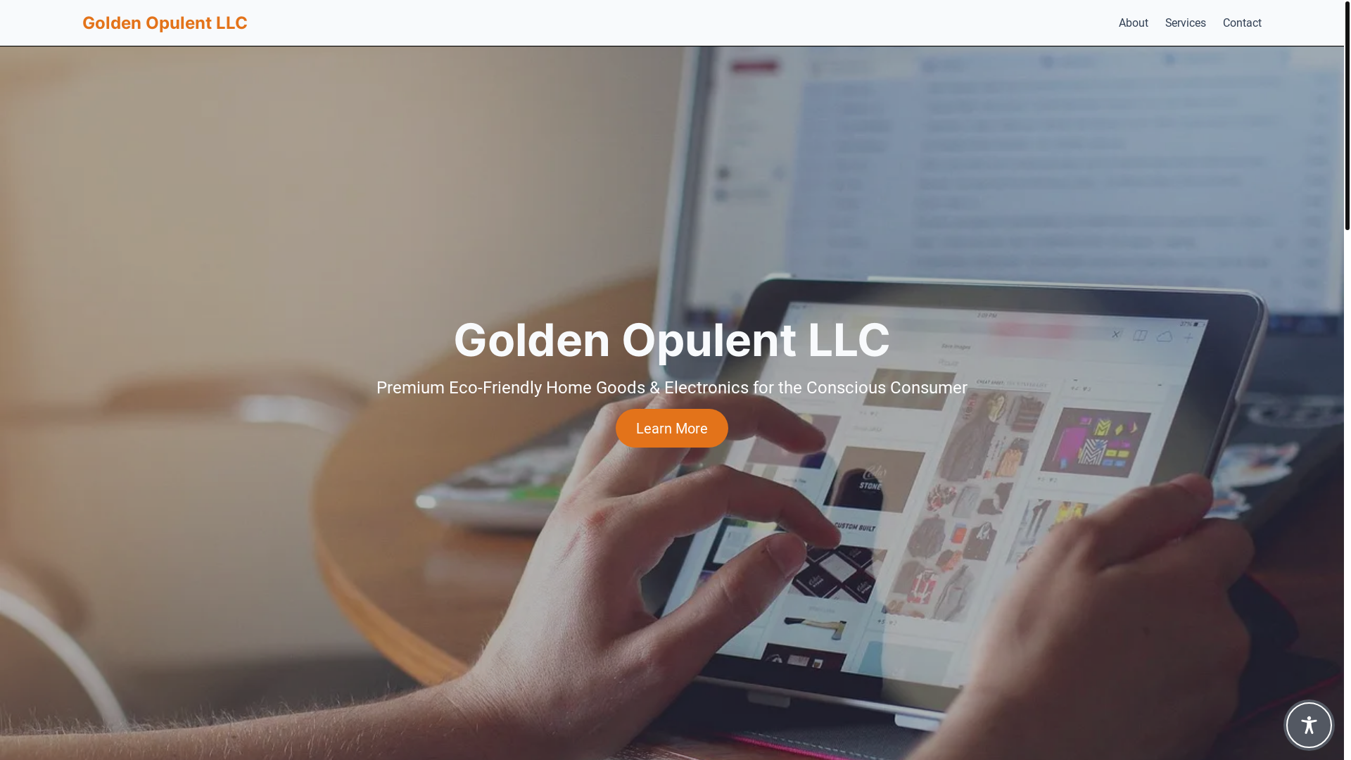website screenshot of https://opulentgolden.com/