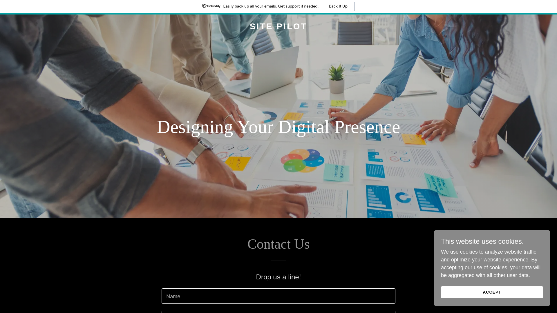 website screenshot of https://sitepilotmd.com/