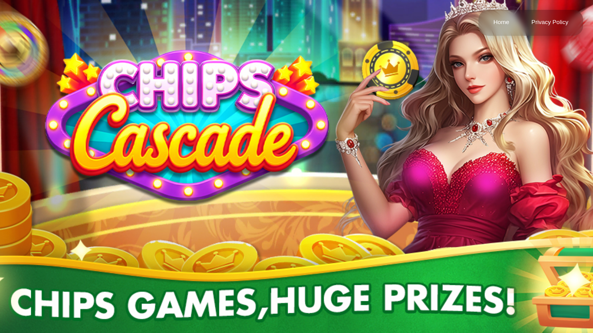 website screenshot of https://chipscascade.fun/