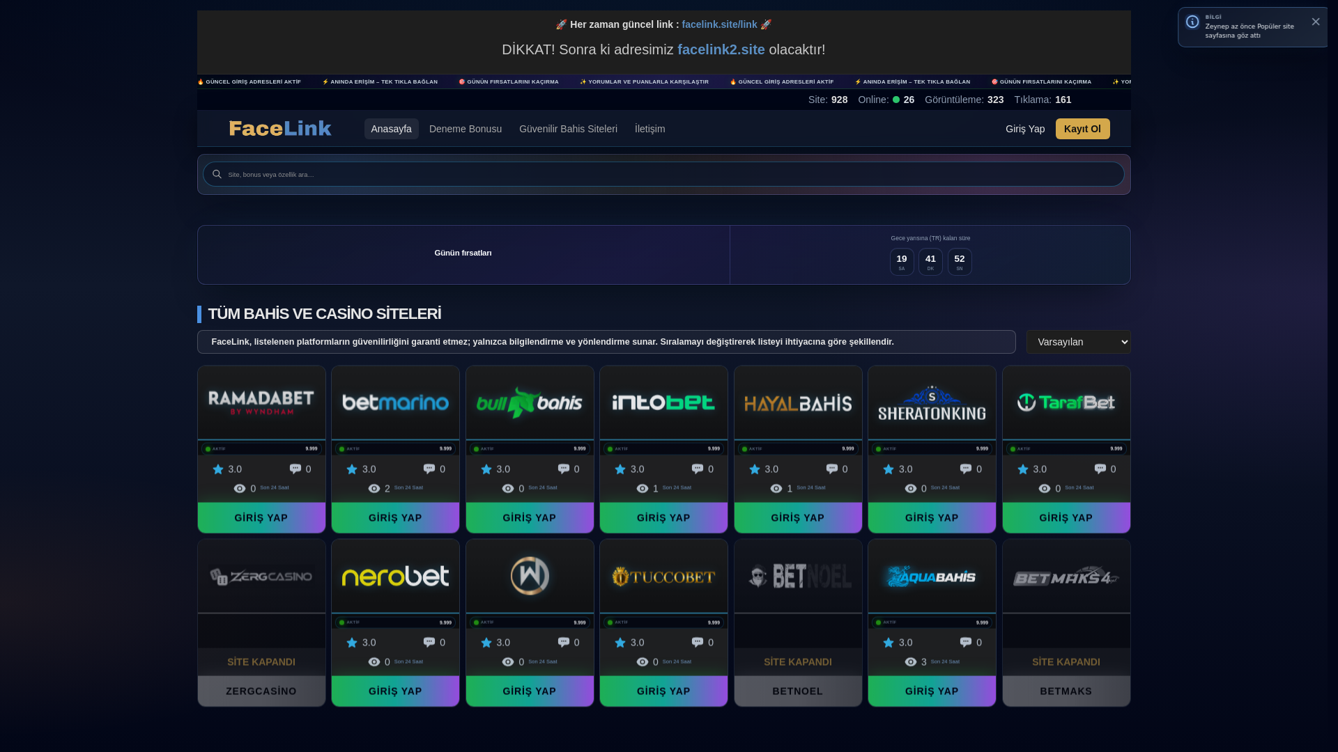 website screenshot of https://facelink1.site/