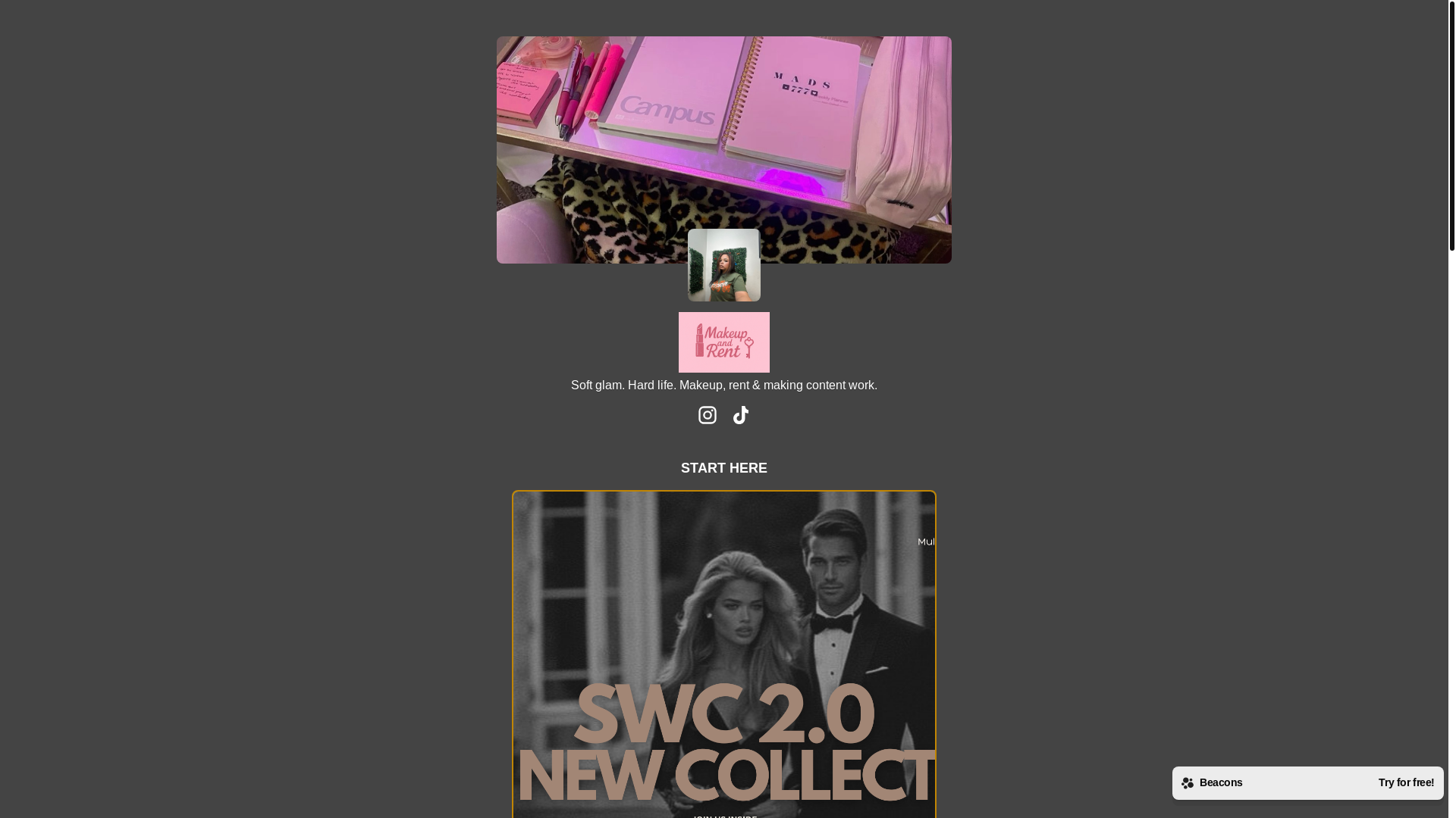 website screenshot of https://jamarirosa.vip/