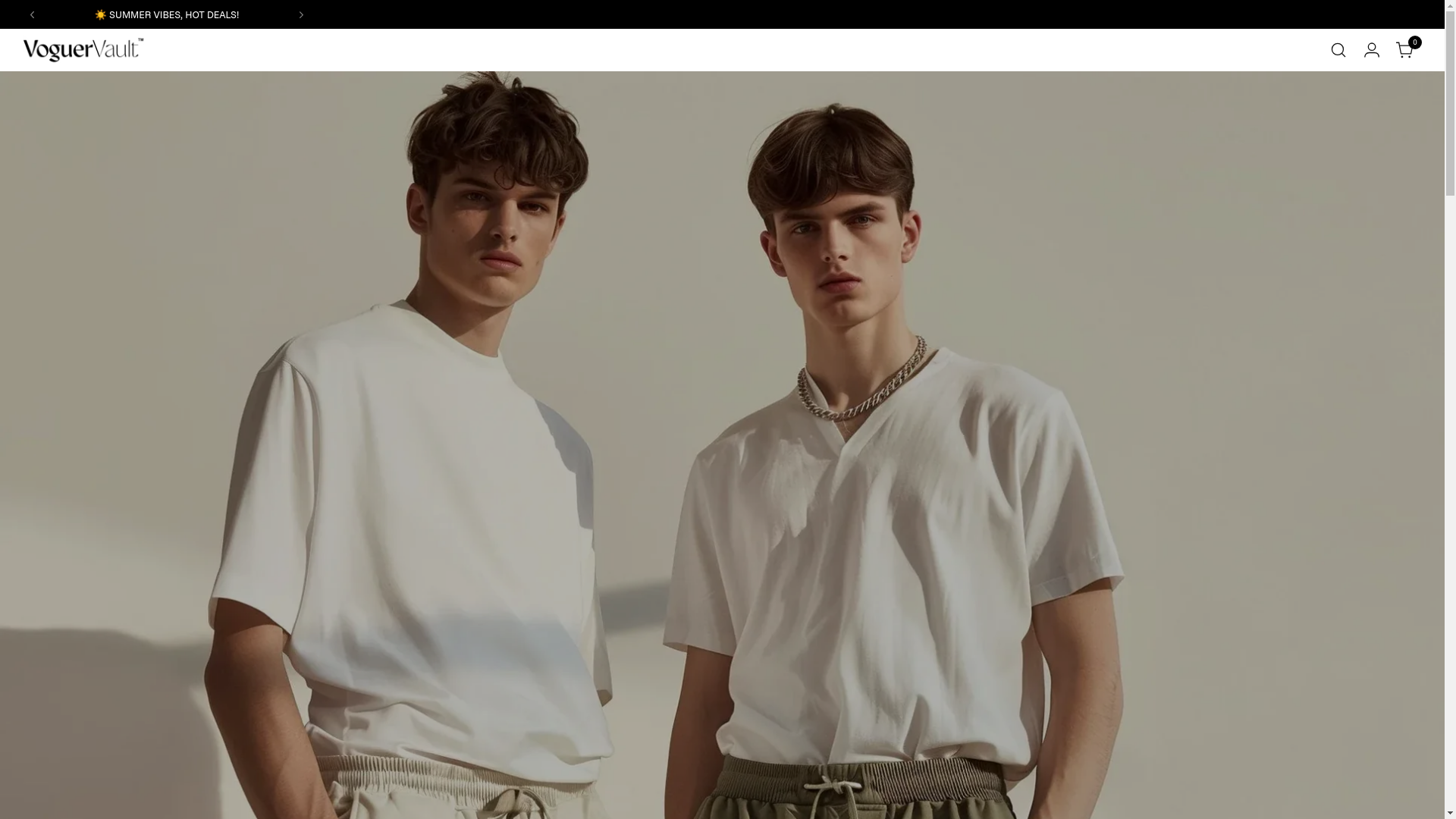 website screenshot of https://voguervault.shop/
