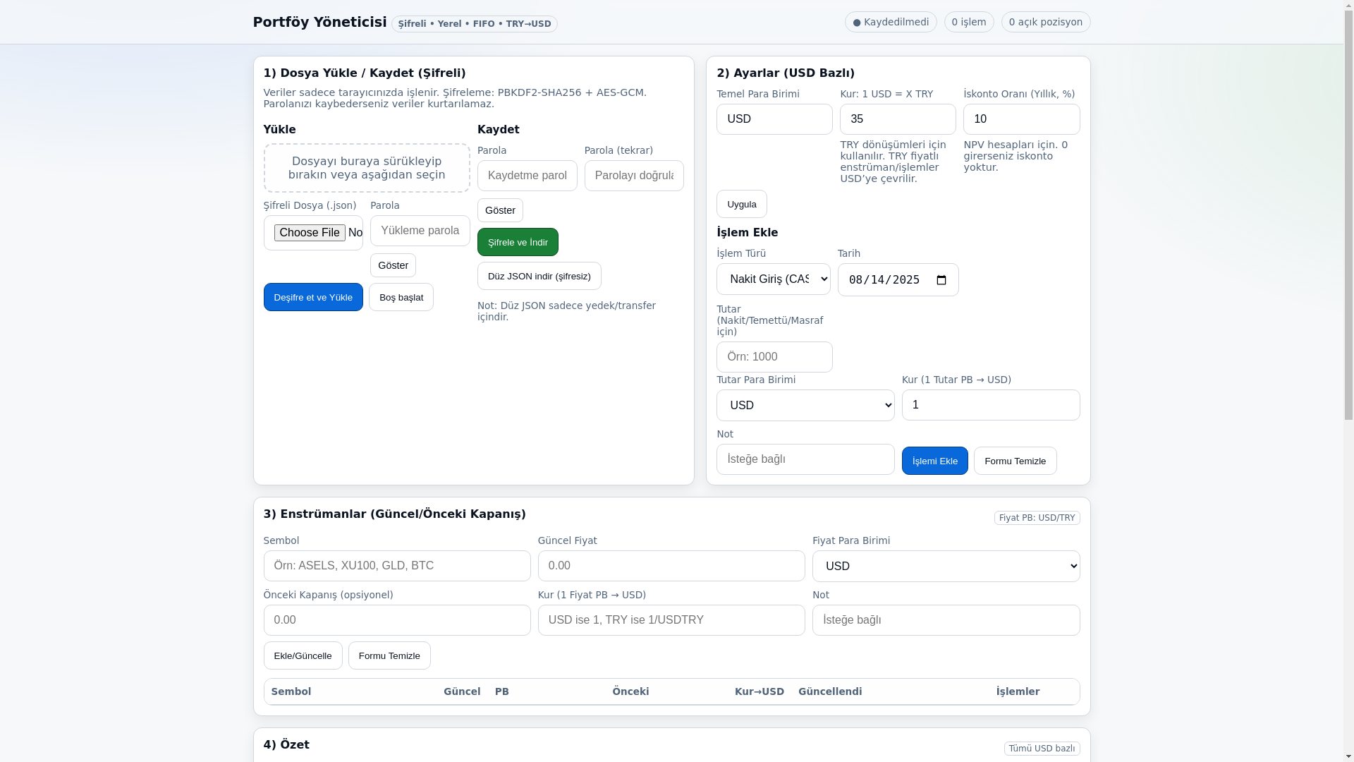 website screenshot of https://finans.pages.dev/