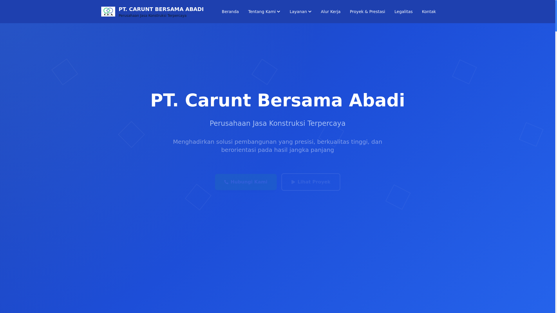website screenshot of https://caruntbersamaabadi.com/