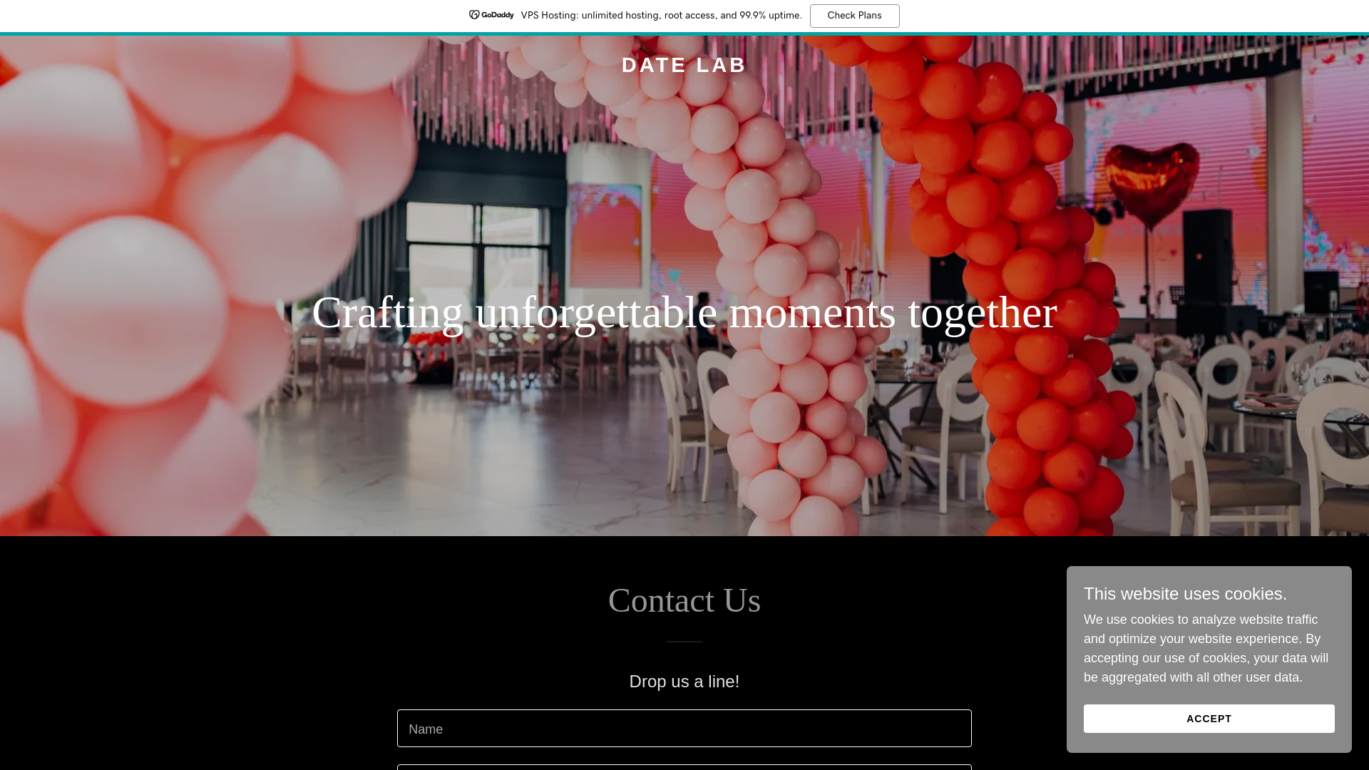website screenshot of https://datelab.ai/