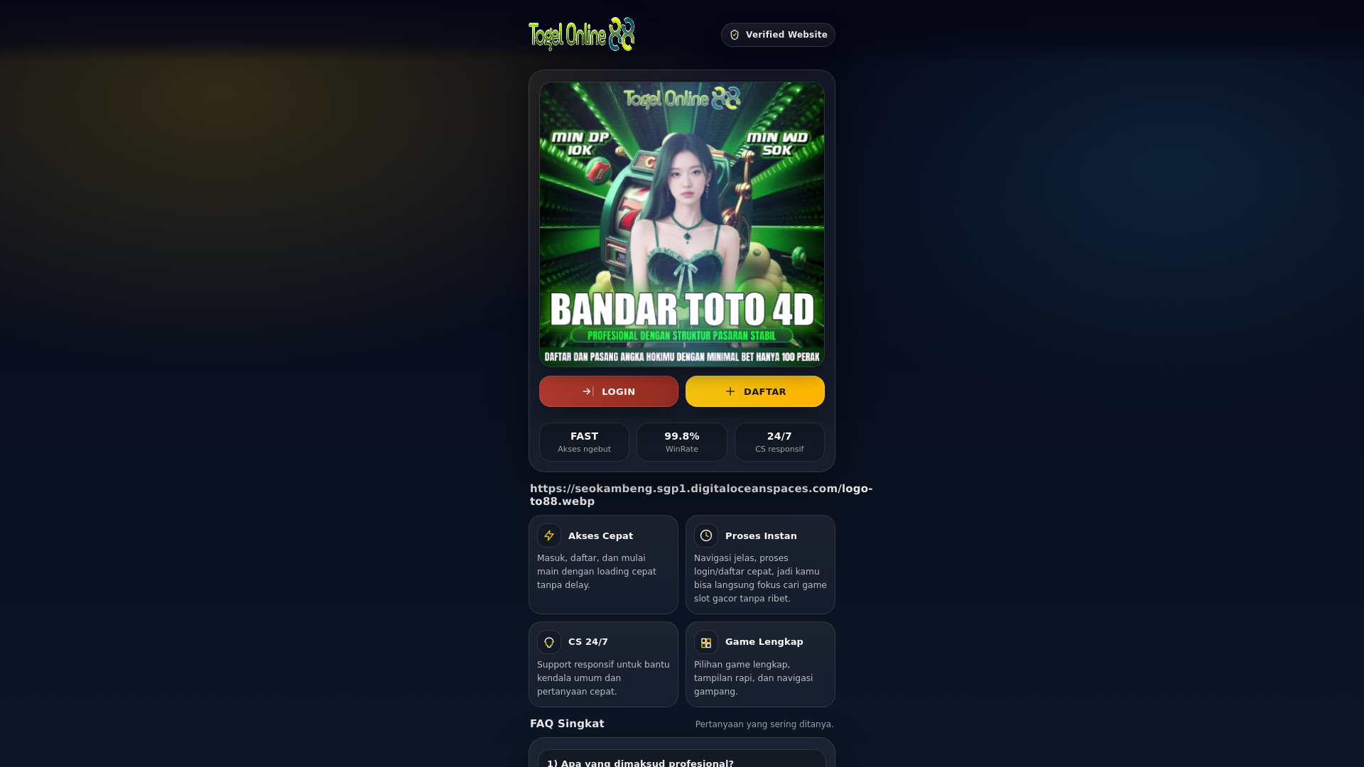 website screenshot of https://poliglos-google-bantu-naik.pages.dev/