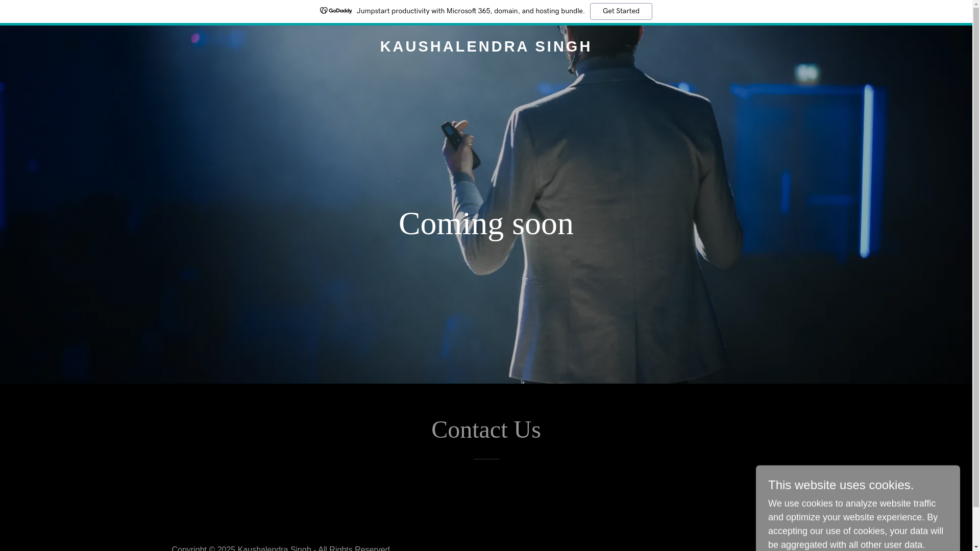 website screenshot of https://kaushalendrasingh.com/