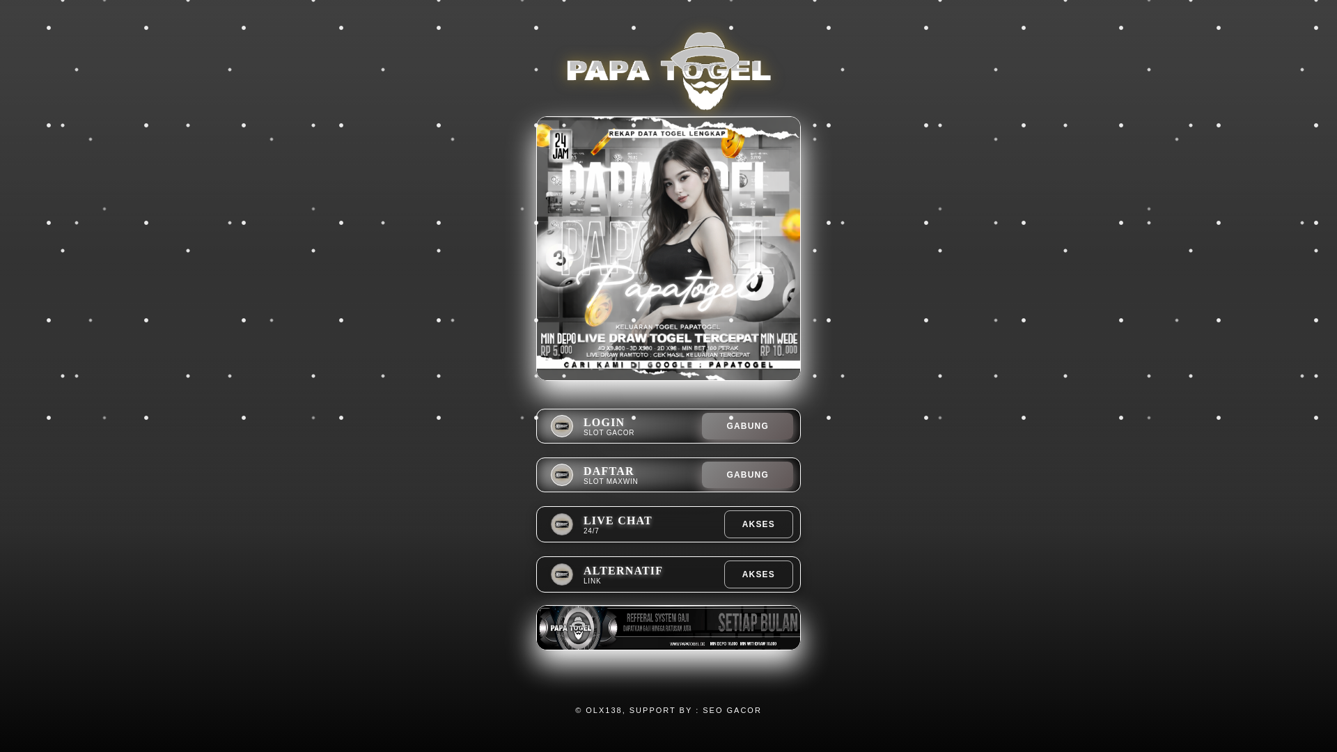 website screenshot of https://olx138-mantapniboss.pages.dev/