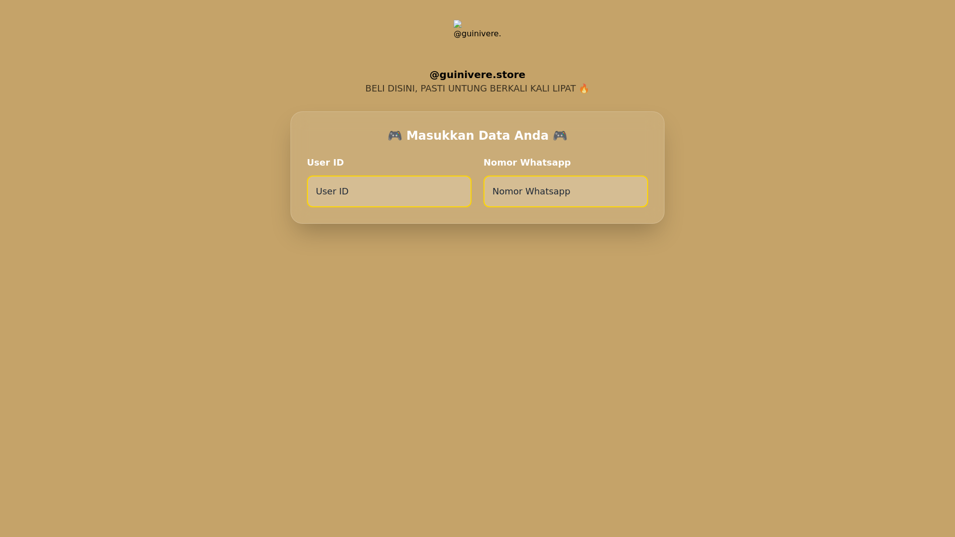 website screenshot of https://guineverestore.io/
