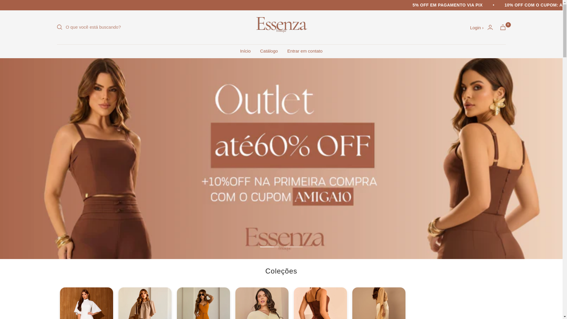 website screenshot of https://essenzaboutiquebr.shop/