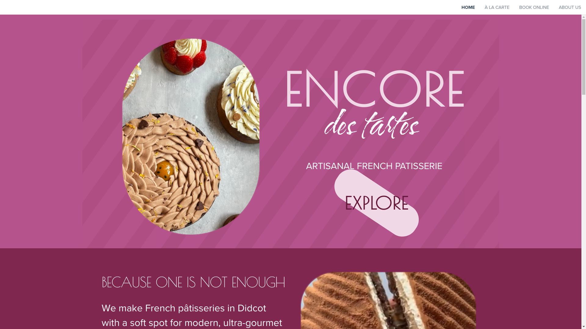 website screenshot of https://encoredestartes.com/