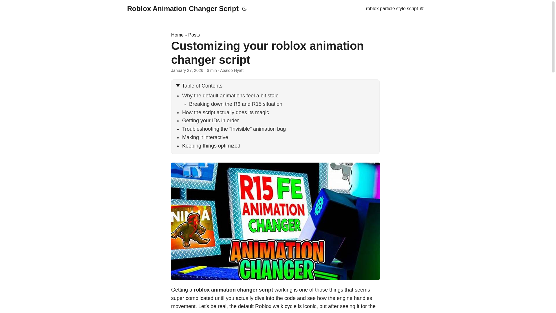 website screenshot of https://roblox-animation-changer-script.pages.dev/
