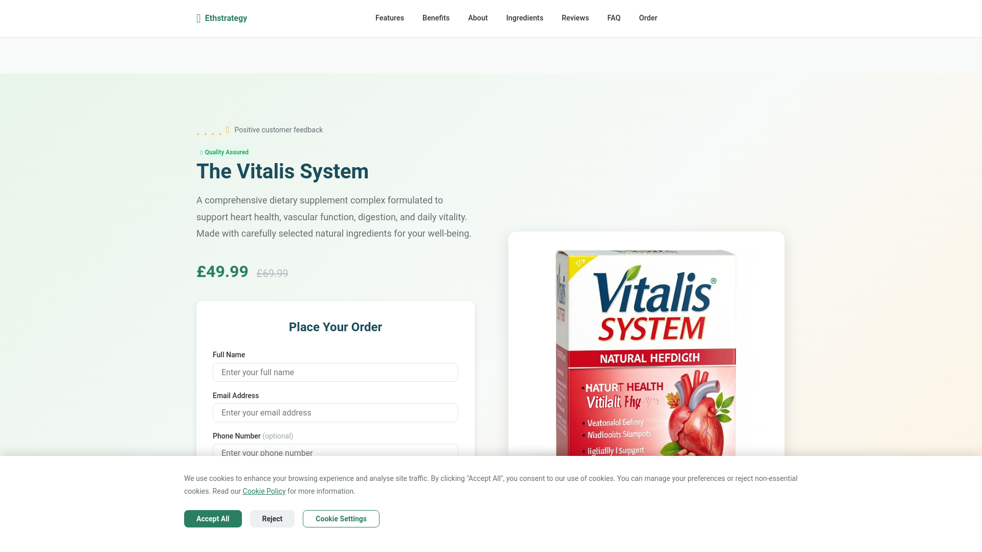 website screenshot of https://ethstrategy.world