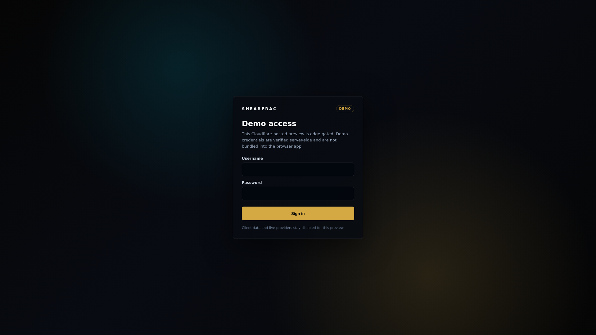 website screenshot of https://shearfrac-piml-demo.pages.dev/