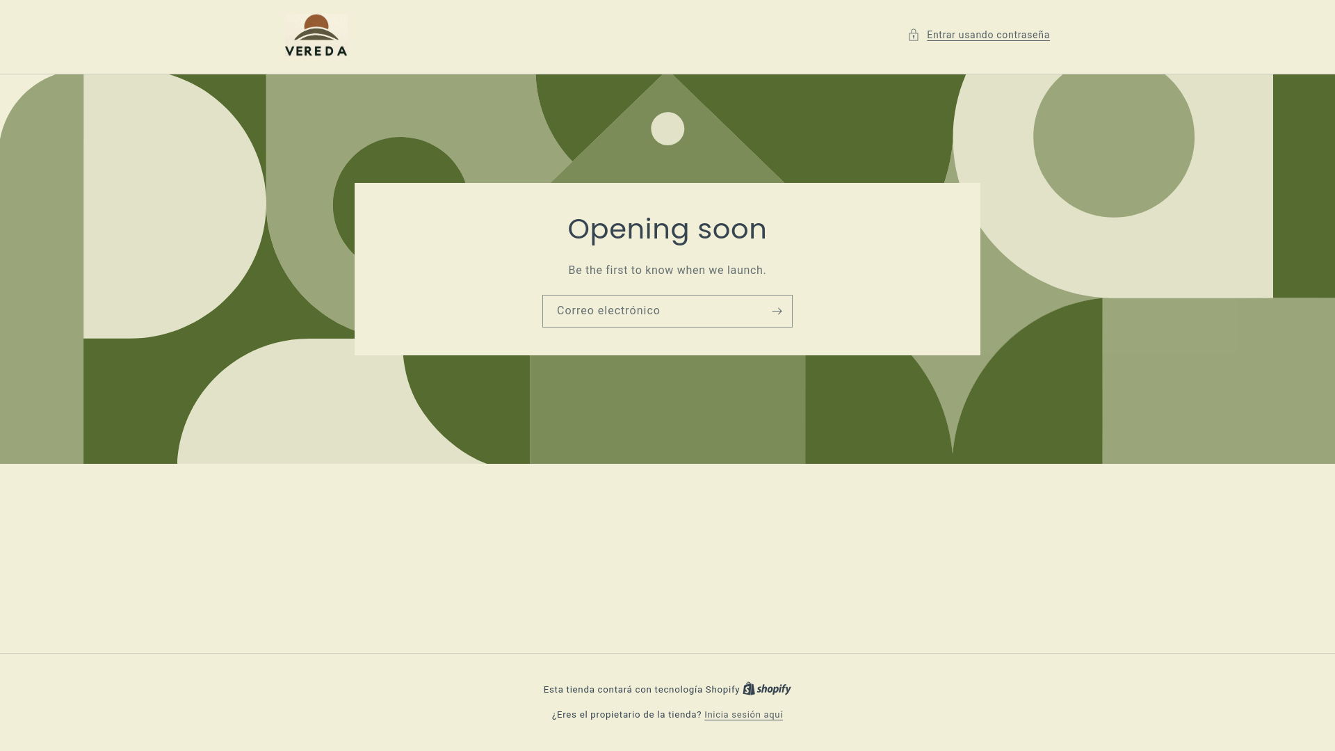 website screenshot of https://veredaoficial.com/