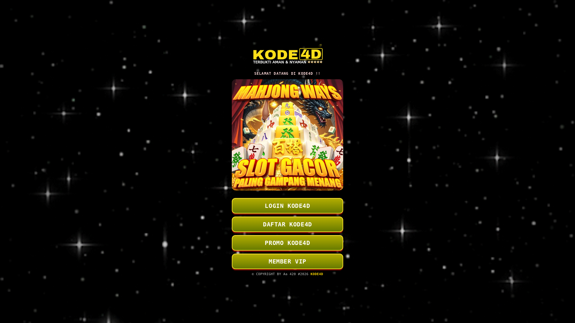 website screenshot of https://kode4d-alternatifff.pages.dev/