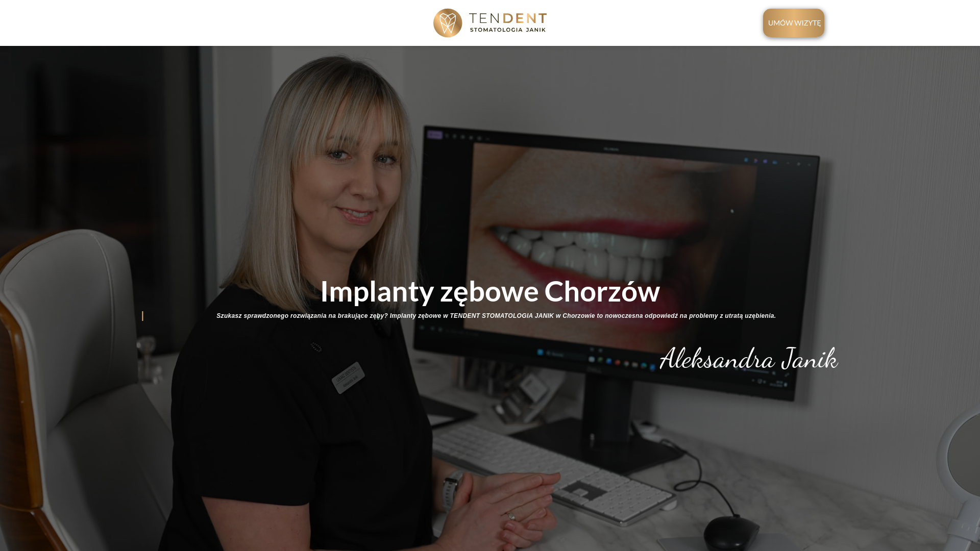 website screenshot of https://chorzowstomatolog.pl
