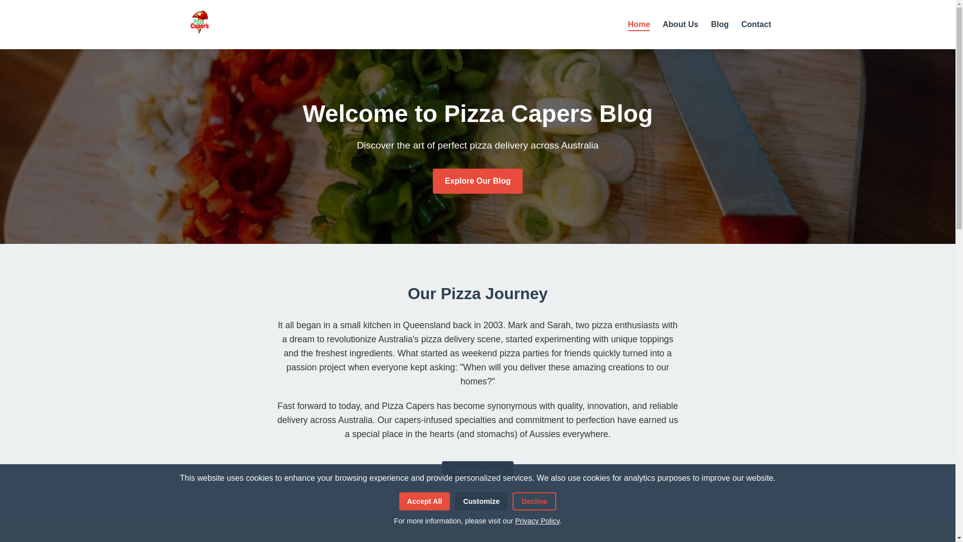 website screenshot of https://plzzacaaprs.com/