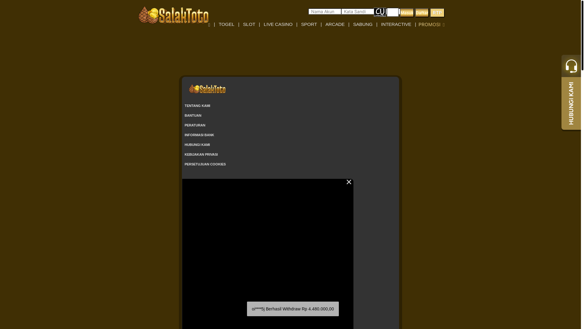 website screenshot of https://salakpondoh.site/