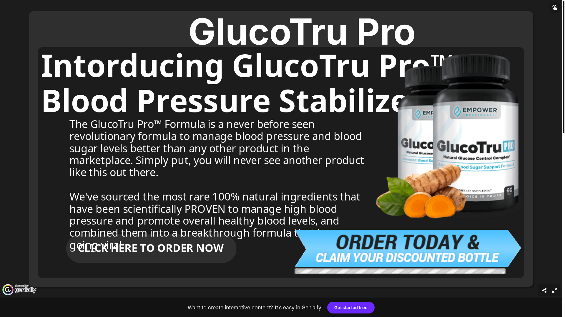 website screenshot of https://view.genially.com/6878bc3883c244ddcf87c7b3/guide-glucotru-pro