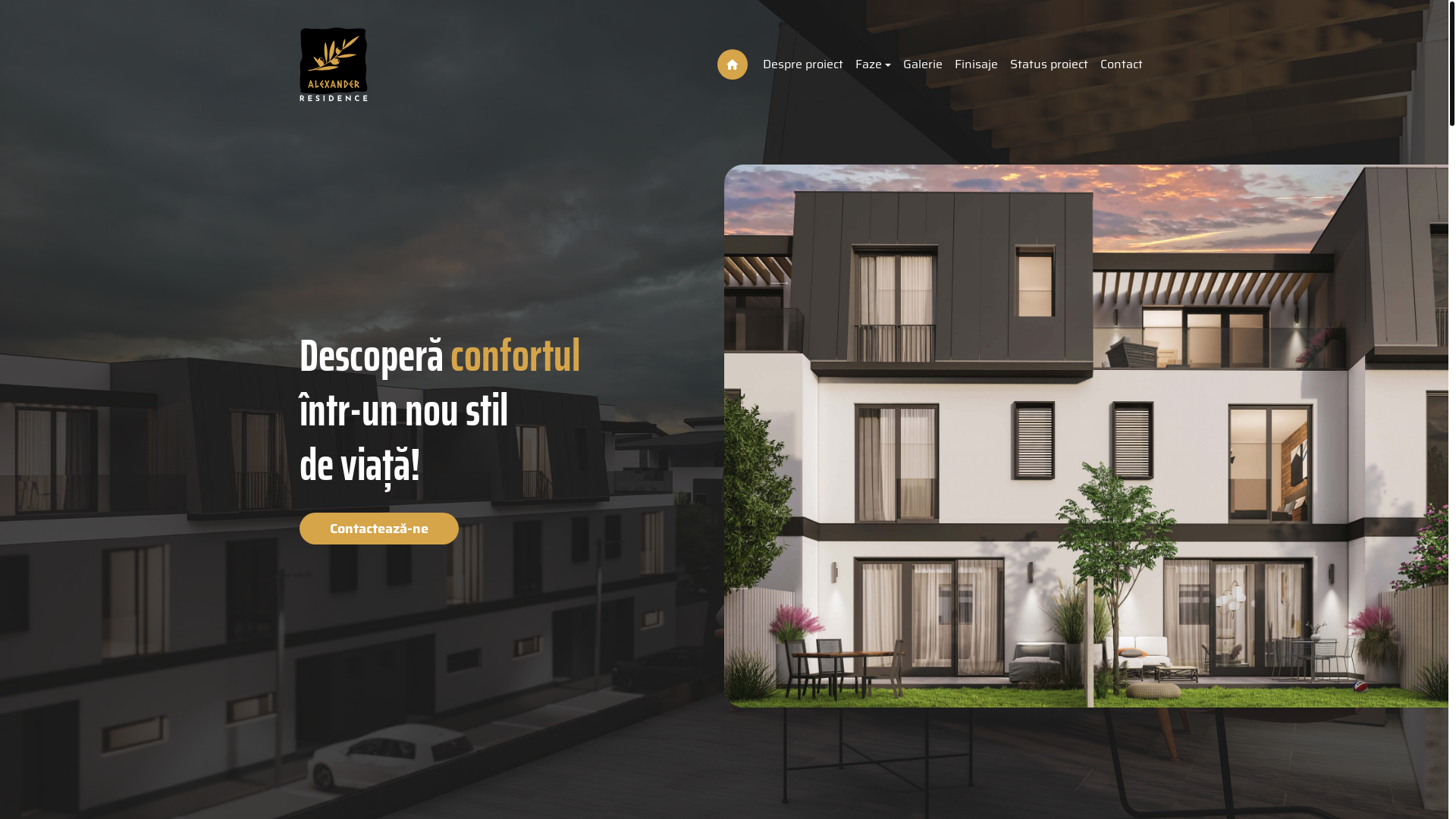 website screenshot of https://liniepunct.ro/