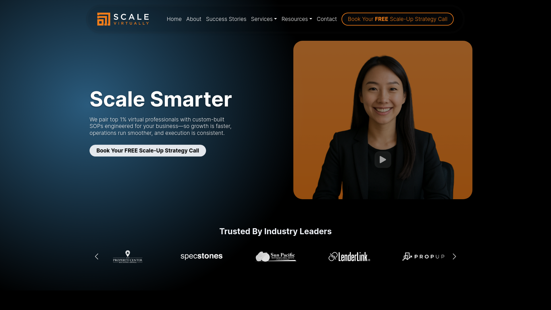 website screenshot of https://hiscalevirtually.com/