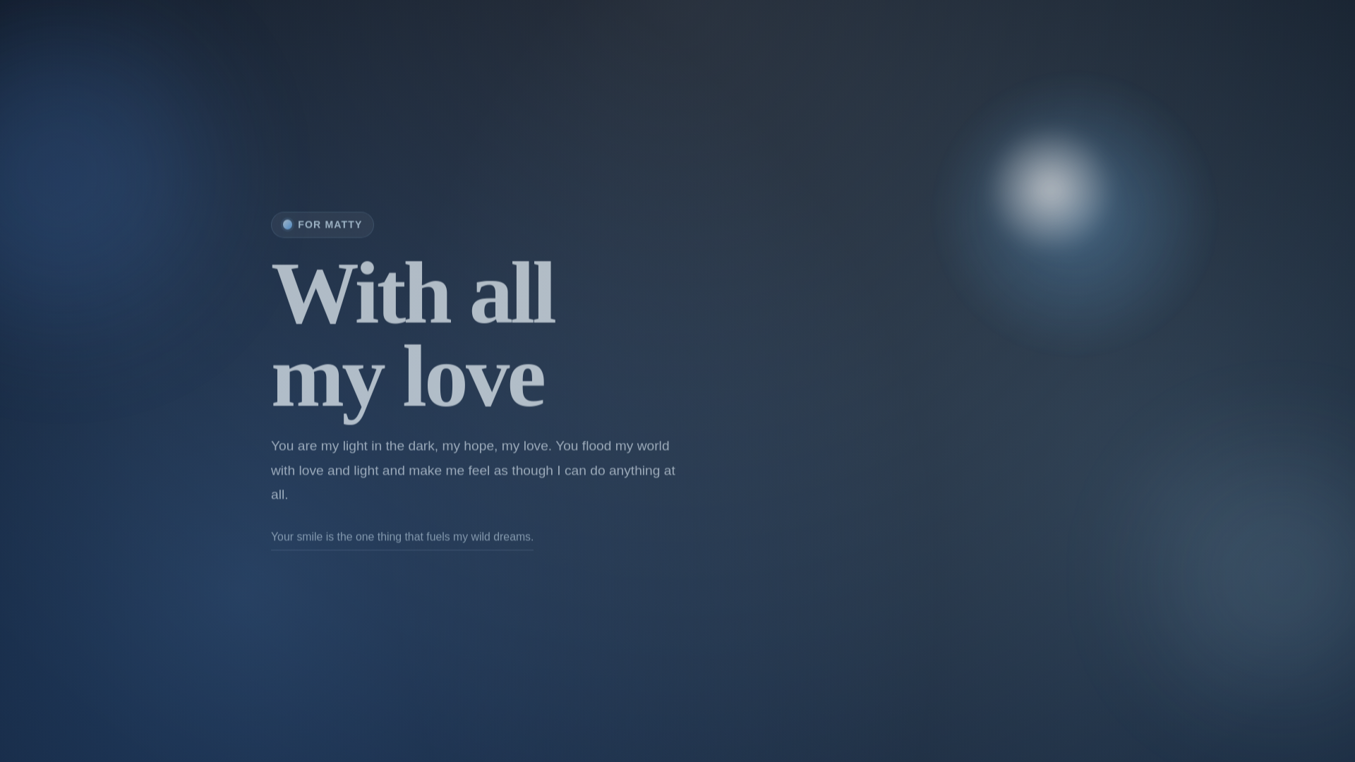 website screenshot of https://for-matty-with-love.pages.dev/