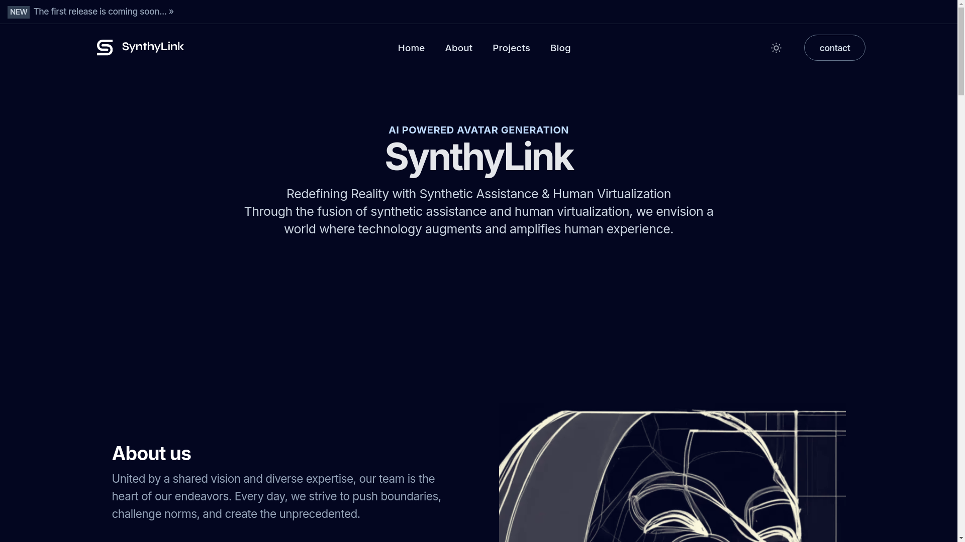 website screenshot of https://synthylink-com.pages.dev/