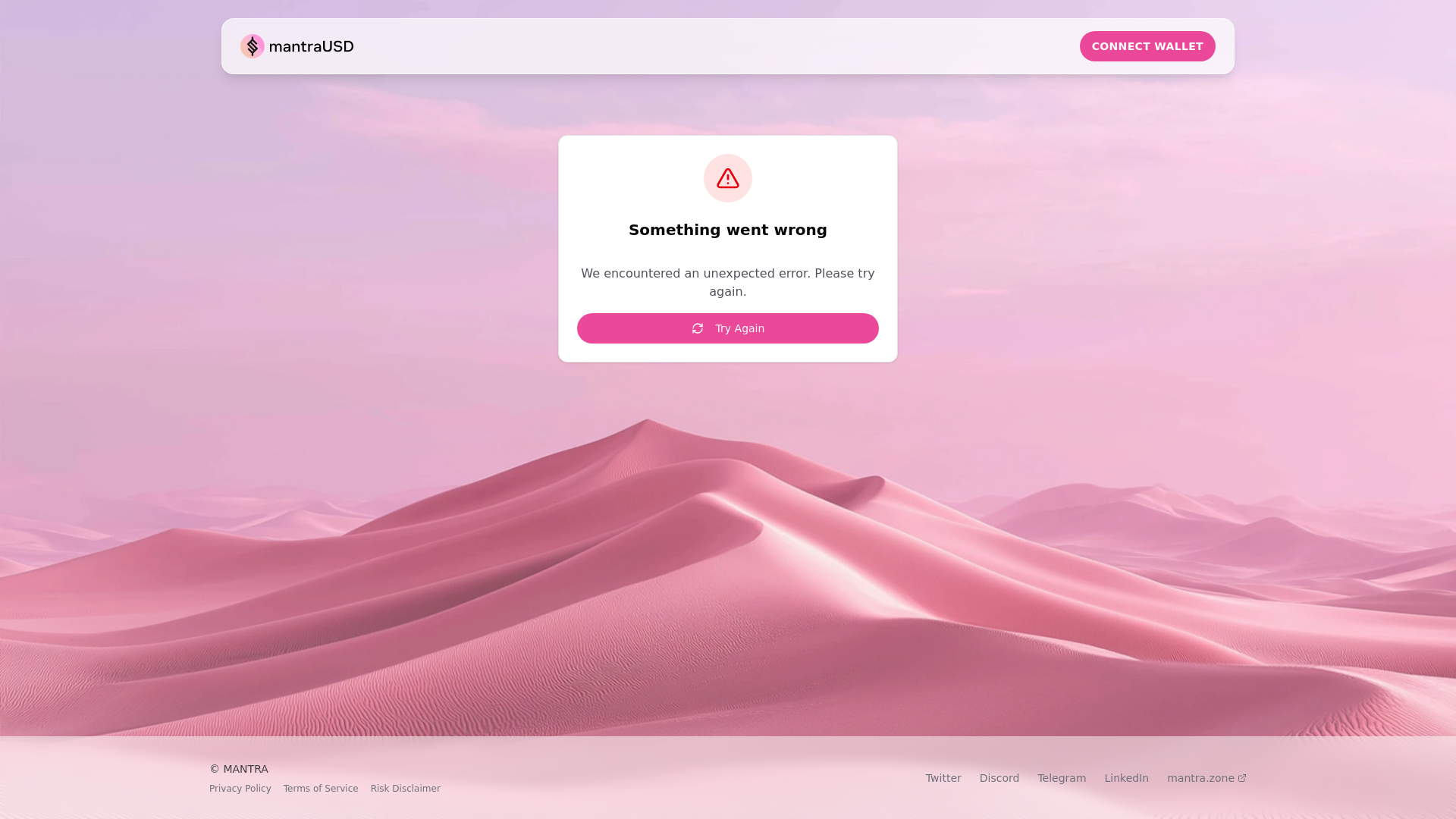 website screenshot of https://get-mantrausd.pages.dev/