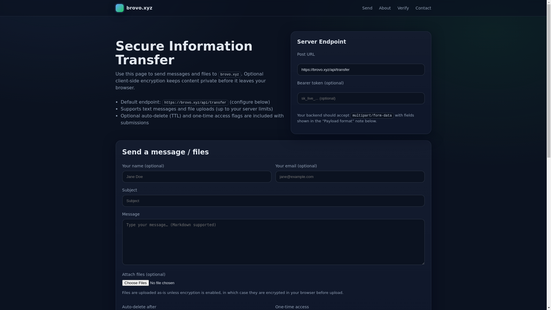 website screenshot of https://brovo.pages.dev/